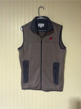 Men's Alabama Gray Fleece Vest - Small